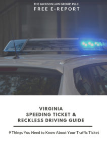 Speeding Ticket and reckless driving guide e-report cover